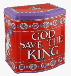 ROY3189 - Tea Caddy - God save the King - Emma Brigdewater Tin